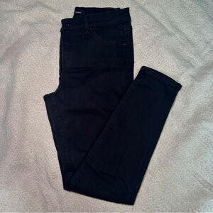 Express Black Skinny Mid-Rise Denim Jeans